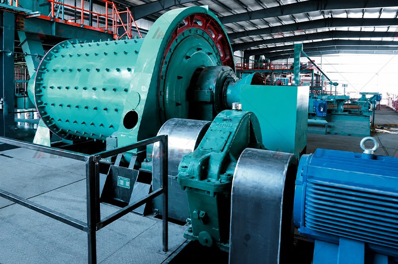 Lead zinc ore ball mill operating at a mineral processing plant in Canada