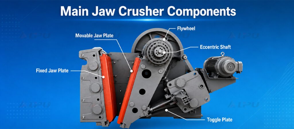 Main Jaw Crusher Components