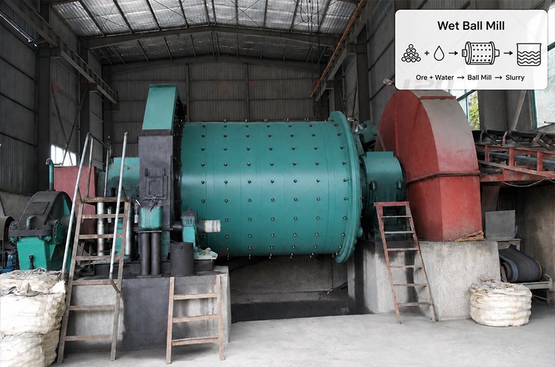 LIPU wet ball mill for mineral processing and ore grinding