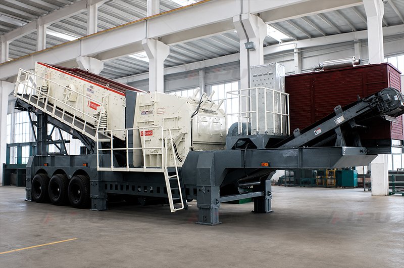 Tire-mounted impact crusher