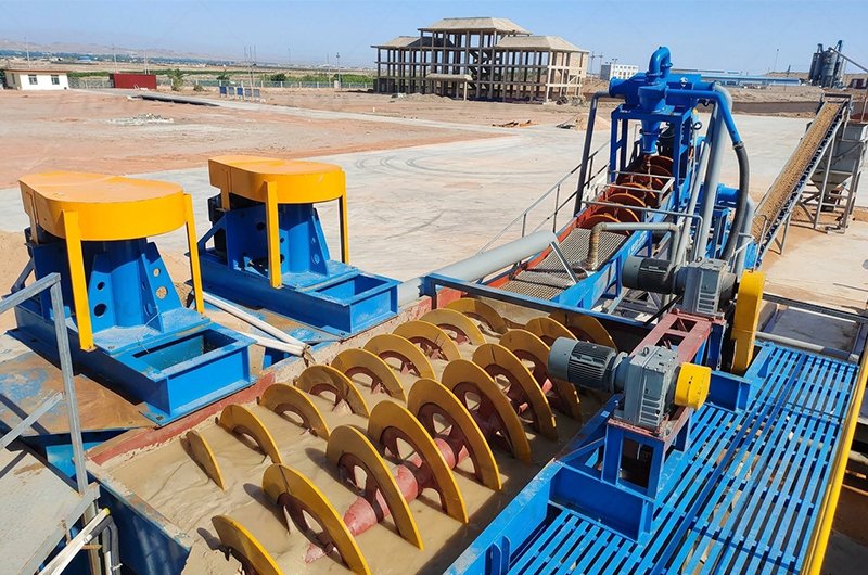 Double Spiral Sand Washer & Hydrocyclone Dewatering System
