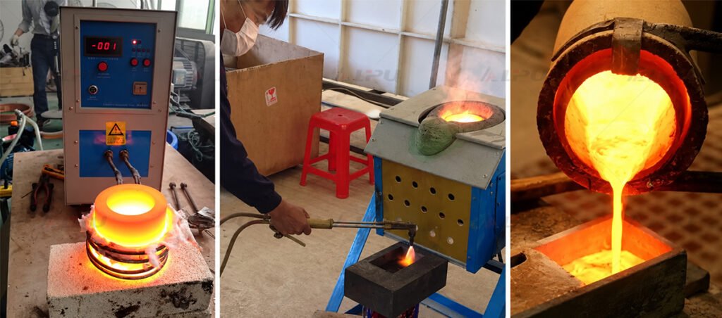 Gold melting furnace used for precious metal melting and casting