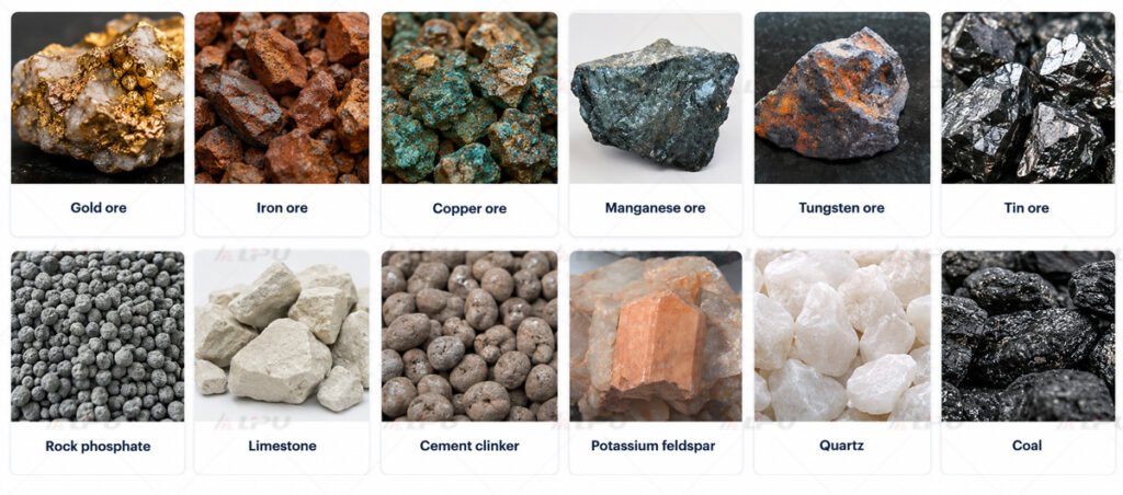 Suitable materials for rod mill grinding