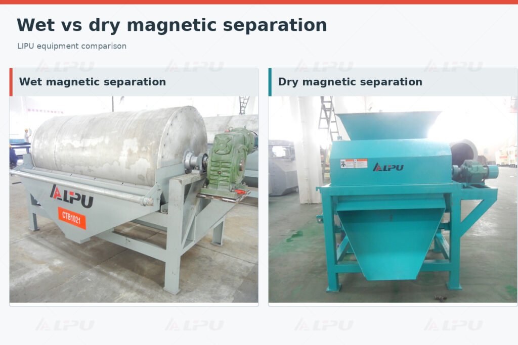 Wet vs Dry Magnetic Separation: Which Should Yo... Wet vs Dry Magnetic Separation: Which Should Yo...